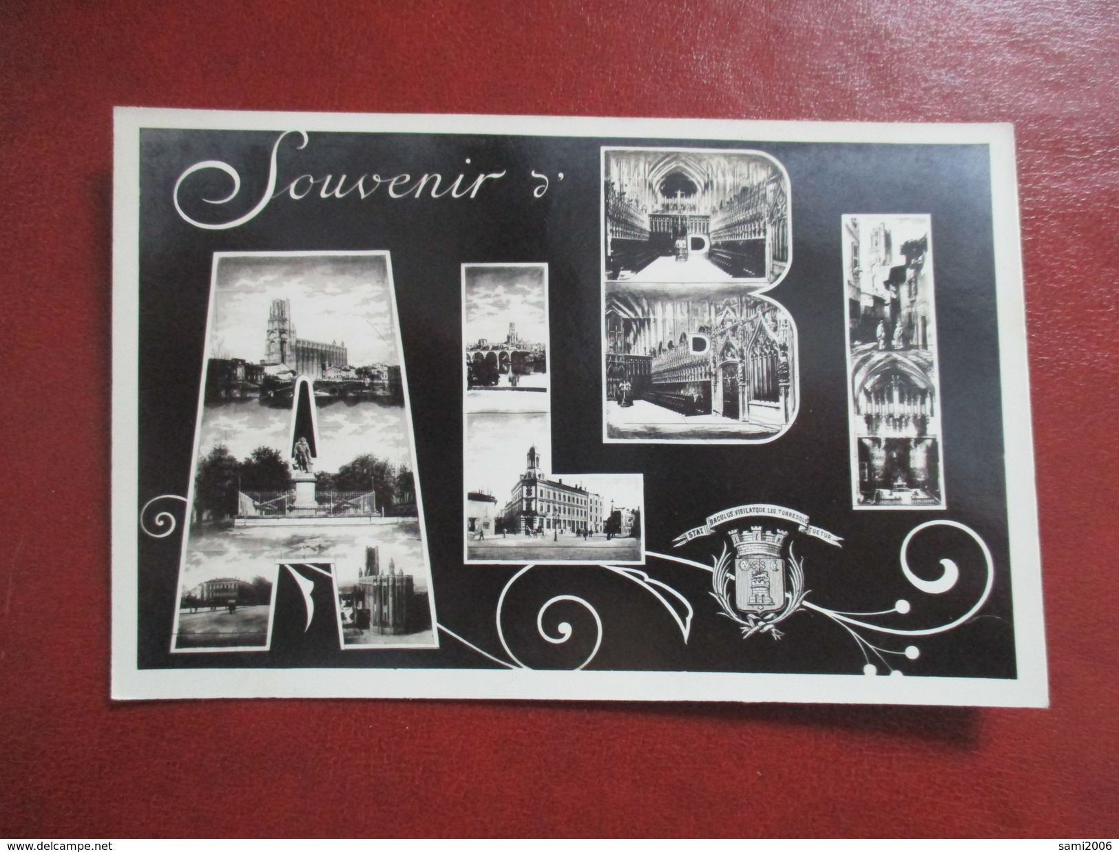 CPA PHOTO 81 ALBI FANTAISIE SOUVENIR MULTI VUES - Albi