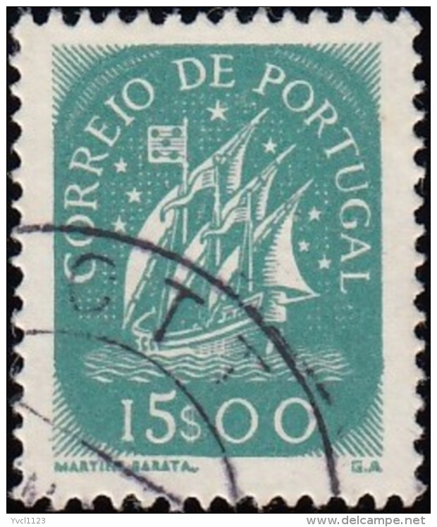 PORTUGAL - Scott #629 Ancient Sailling Vessel / Used Stamp - Oblitérés