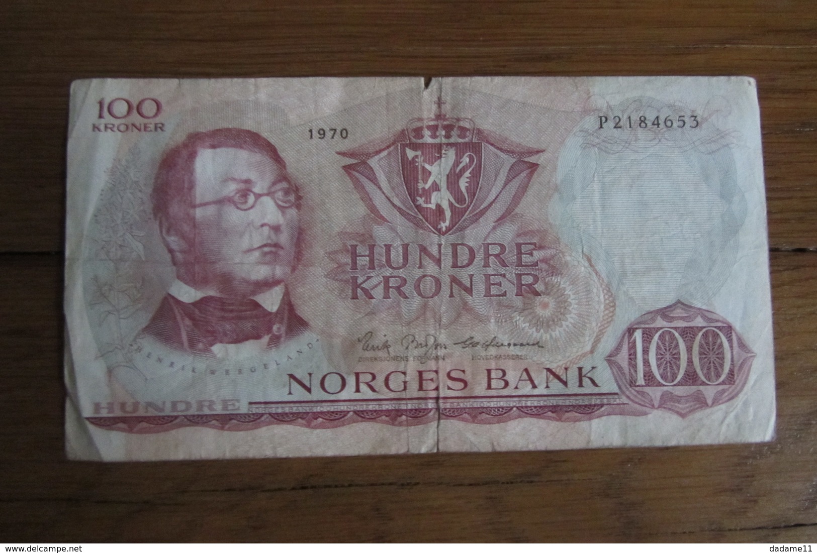 100 Kroner Norvège 1970 - Norvège