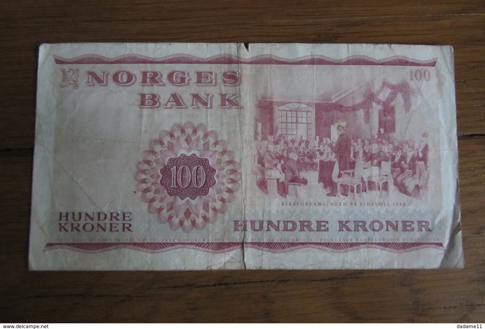 100 Kroner Norvège 1970 - Norvège