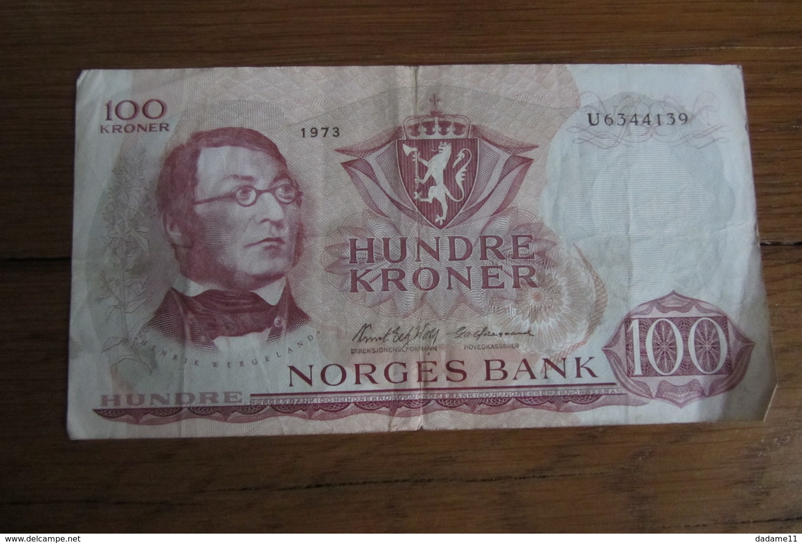 100 Kroner Norvège 1970 - Norvège