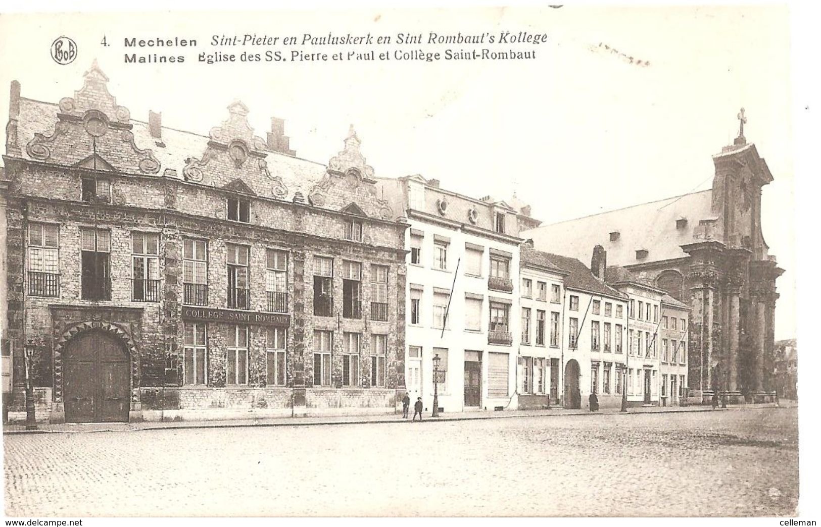 Mechelen St Pieter En Pauluskerk En St Rombauts Kollege (e919) - Mechelen