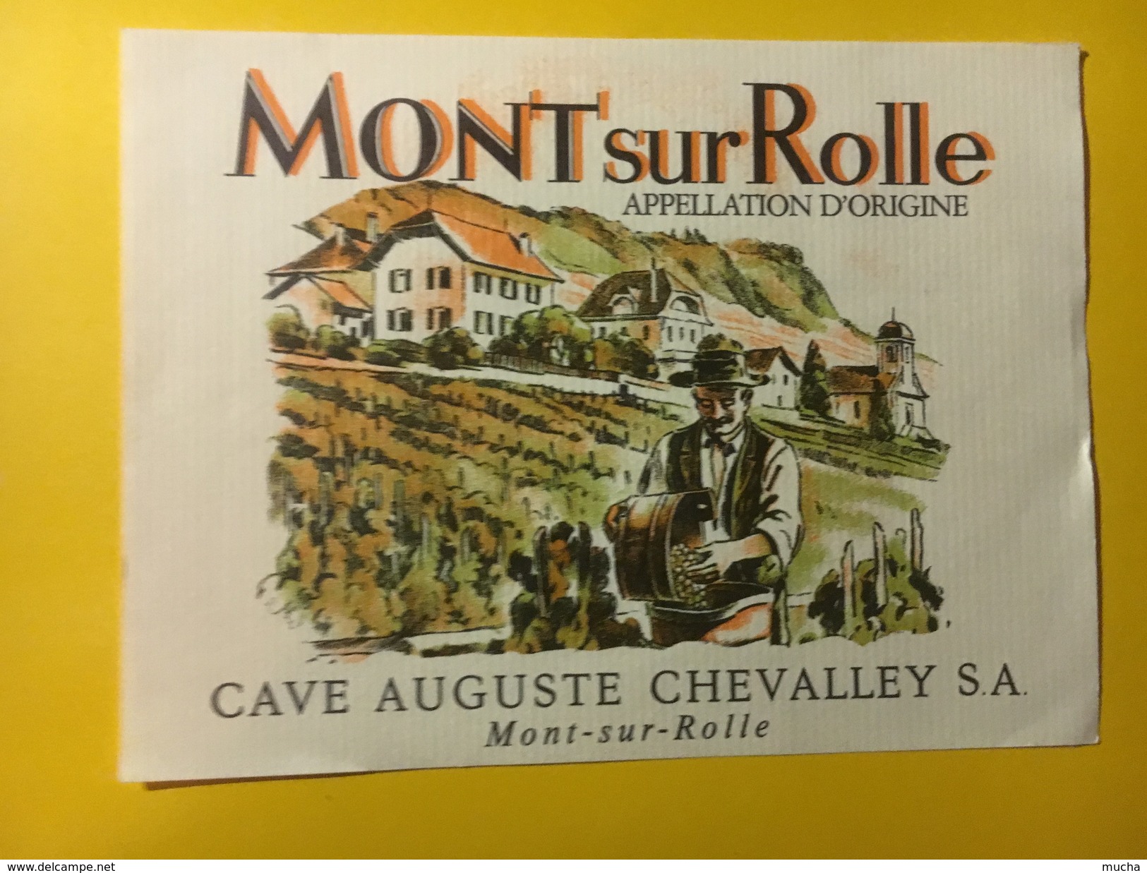 5778 - Mont-sur-Rolle Cave Auguste Chevalley Suisse - Autres & Non Classés