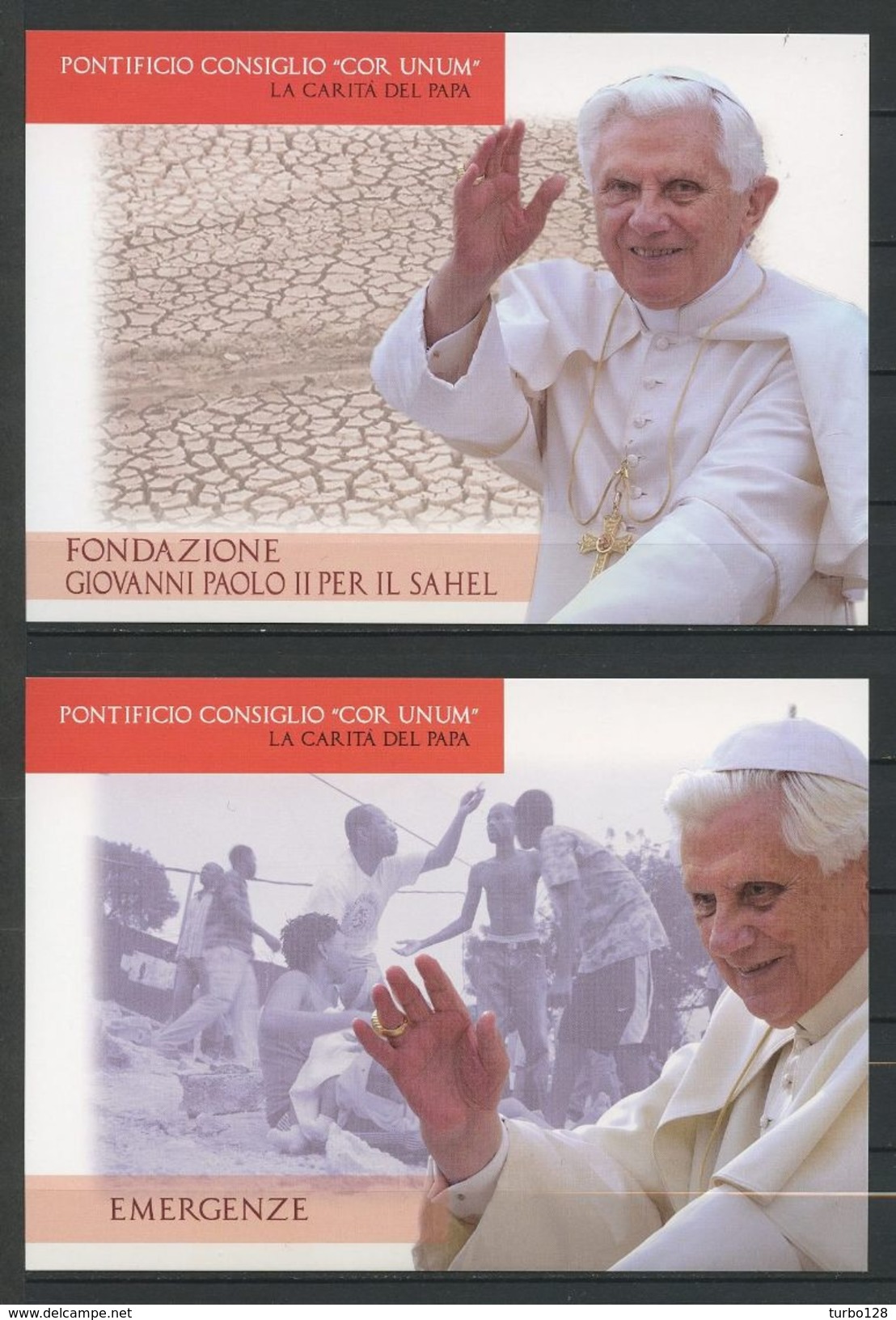 VATICAN 2010 5 Cartes Du Pape Benoît XVI Dans Leur étui Neuves Superbes Armoiries Coats Of Arms - Briefe U. Dokumente