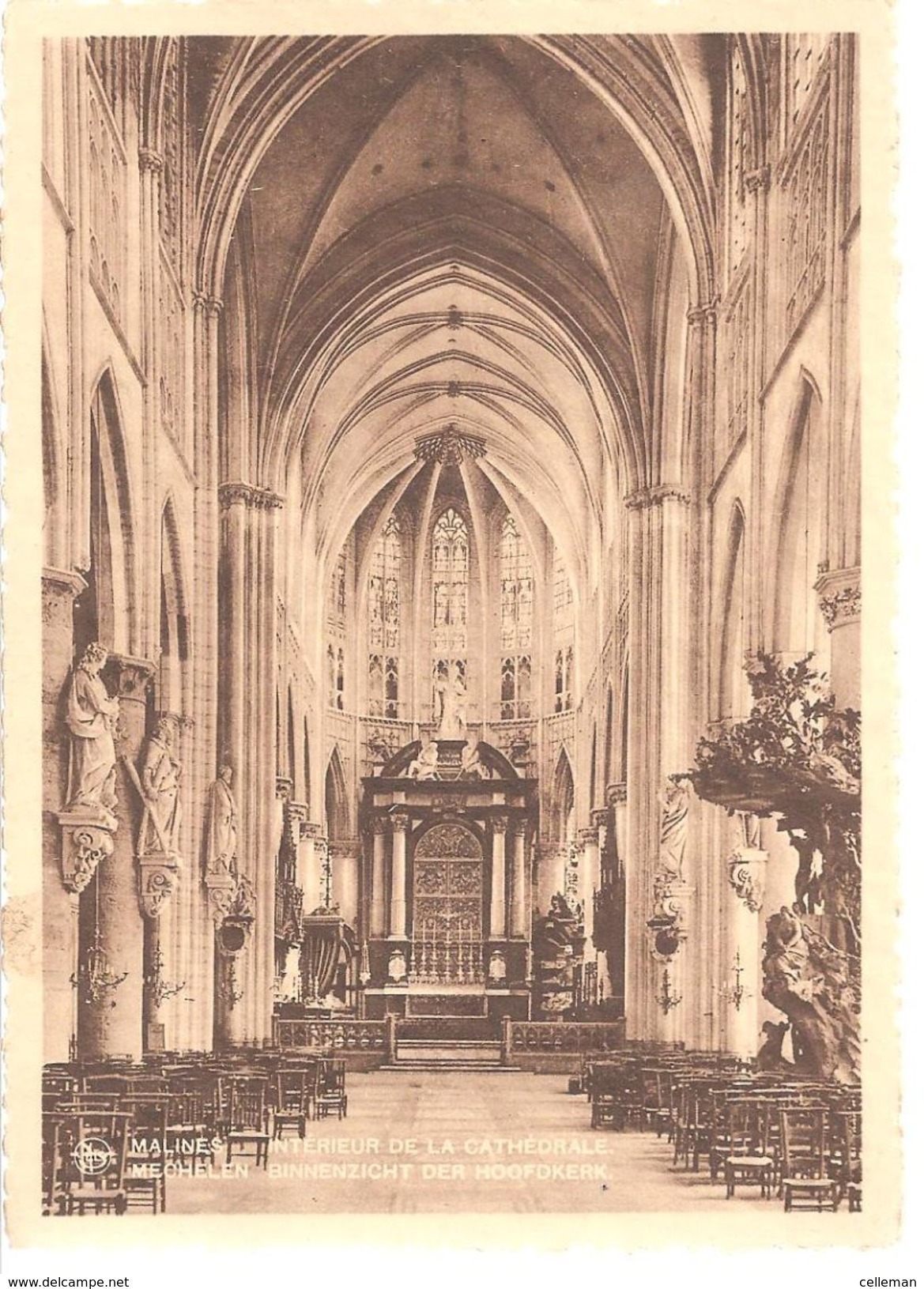 Mechelen Binnenzicht Der Hoofdkerk (e926) - Mechelen