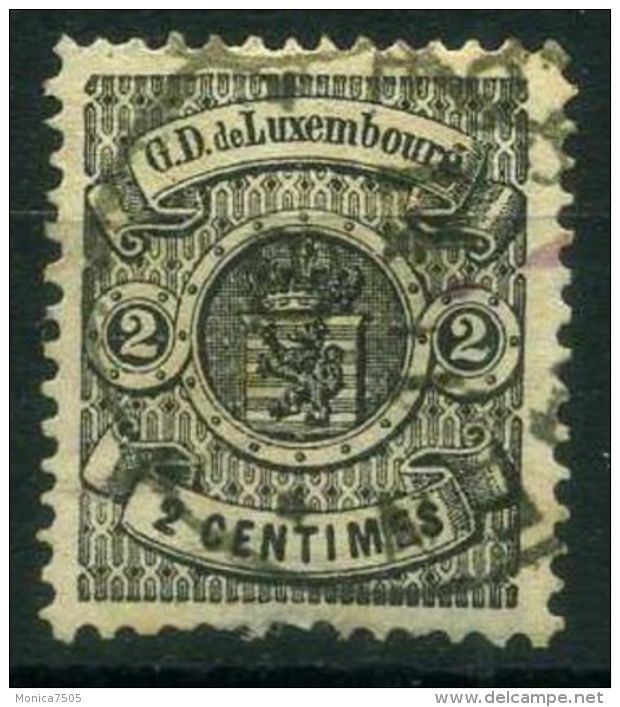 LUXEMBOURG  (  POSTE  ) : Y&amp;T N°  40  TIMBRE  TRES  BIEN OBLITERE , A  VOIR . - 1859-1880 Armoiries