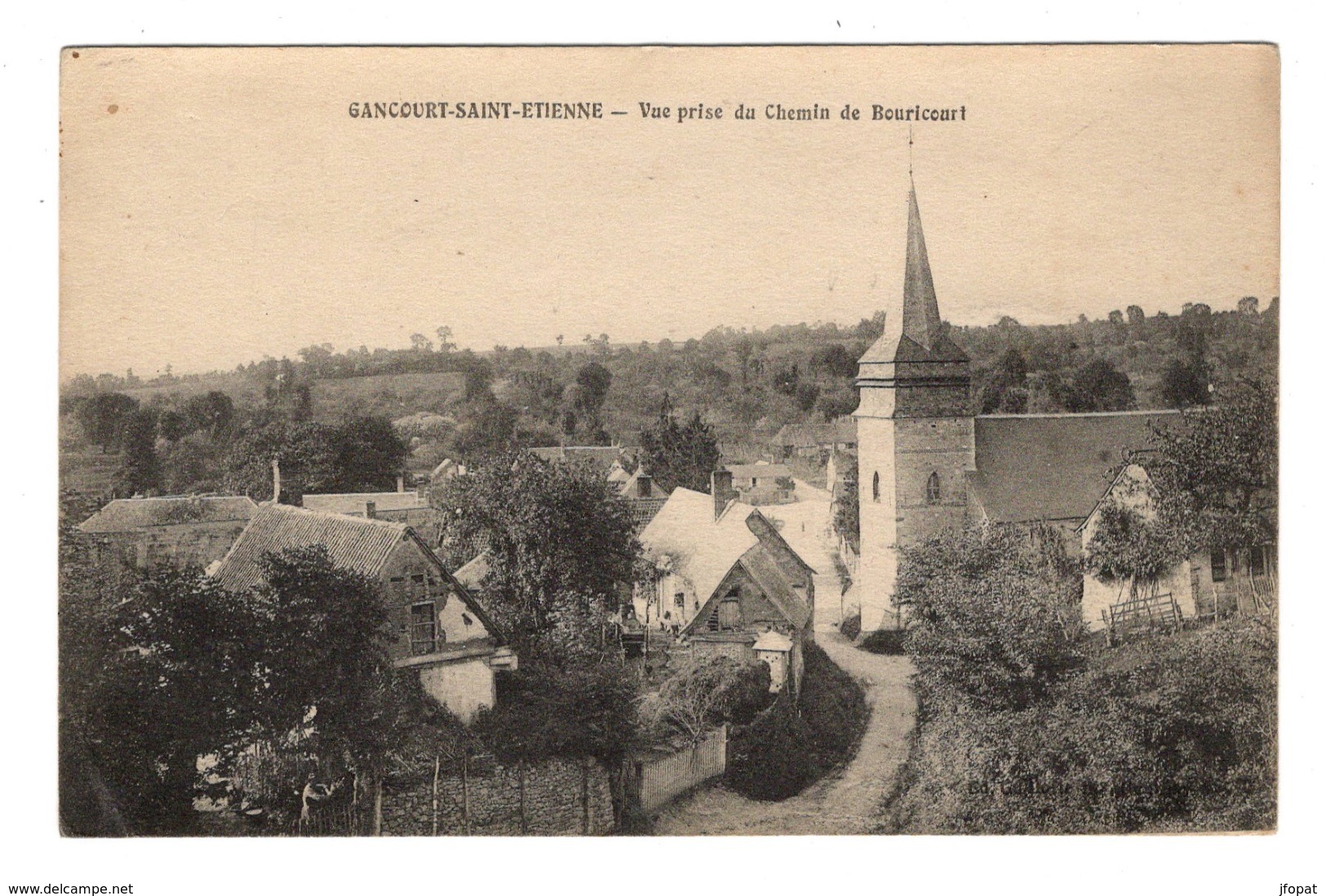 76 SEINE MARITIME - GANCOURT SAINT ETIENNE Vue Prise Du Chemin De Bouricourt - Autres & Non Classés