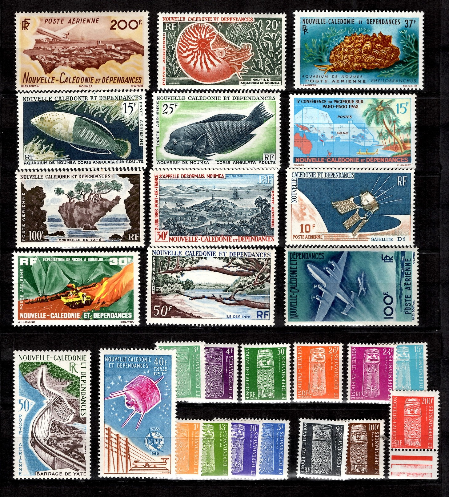 Nouvelle-Calédonie Petite Collection De Poste Aérienne Neufs ** MNH 1948/1965. Bonnes Valeurs. TB. A Saisir! - Neufs