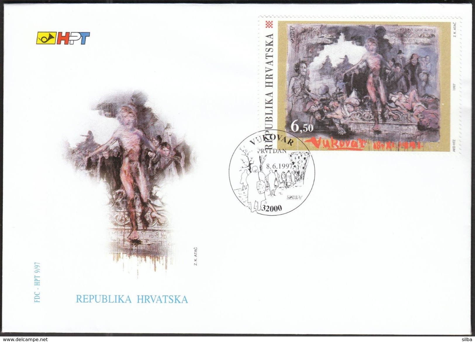 Croatia Vukovar 1997 / Heroe City / Reconstruction / Militaria / Art / FDC - Other & Unclassified