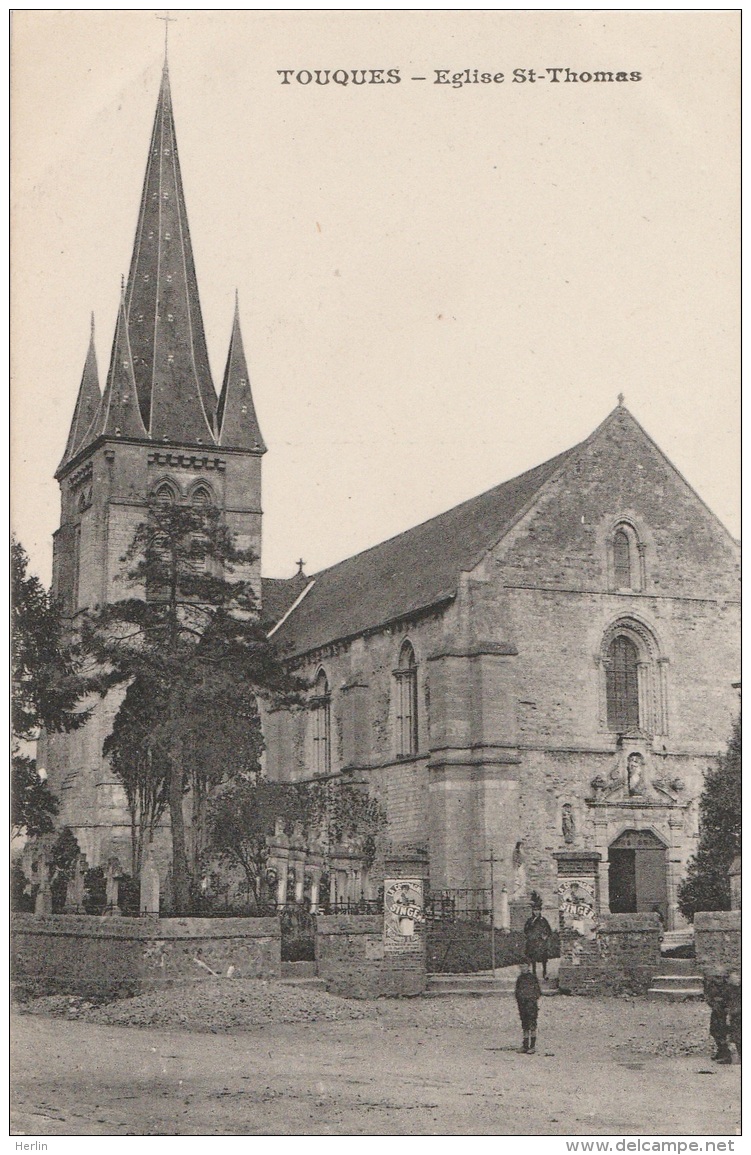 CV / 14 - TOUQUES - Eglise St-Thomas (impeccable) - Autres & Non Classés