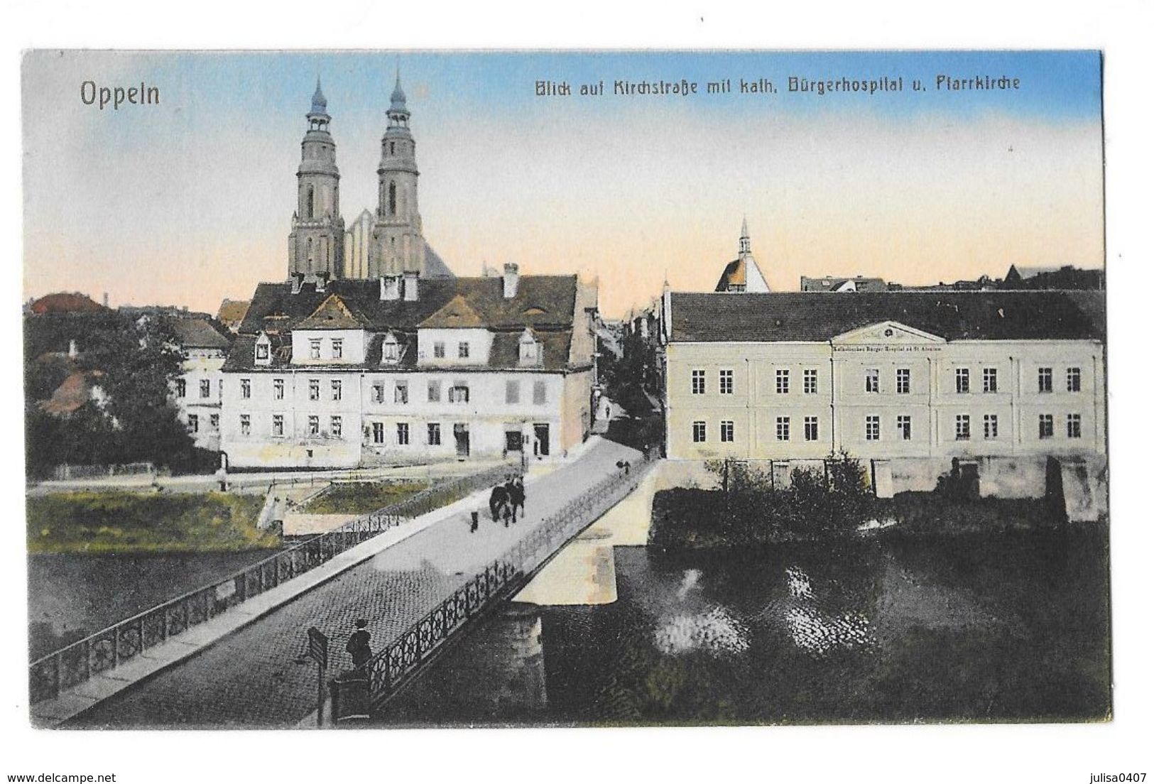 OPOLE OPPELN (Pologne) Pont Cathédrale Hopital - Polen