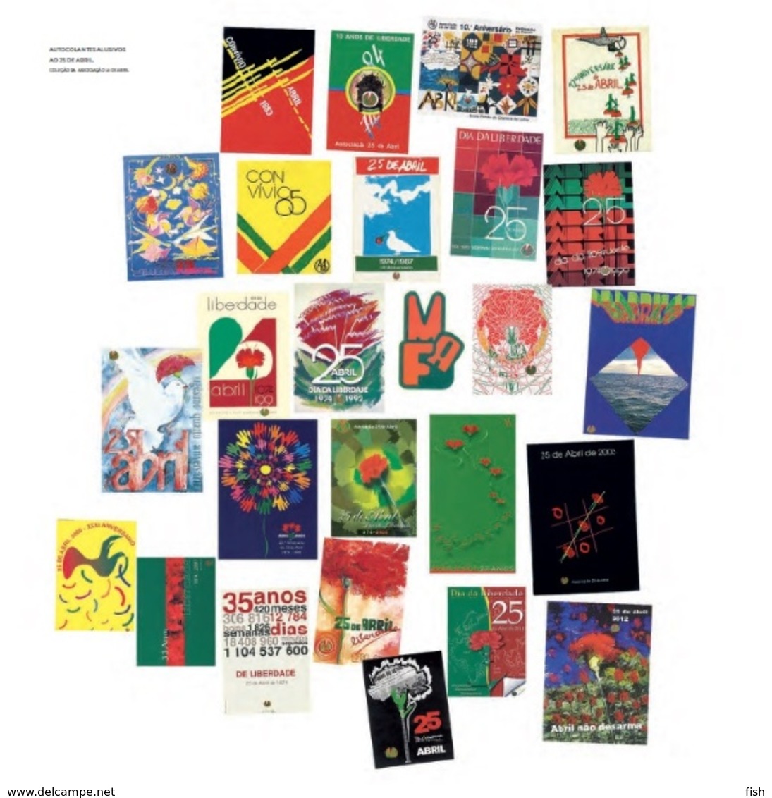 Portugal  ** & Thematic Book With Stamps, Book 25 April - 40 Years 2014 (5777) - Livre De L'année