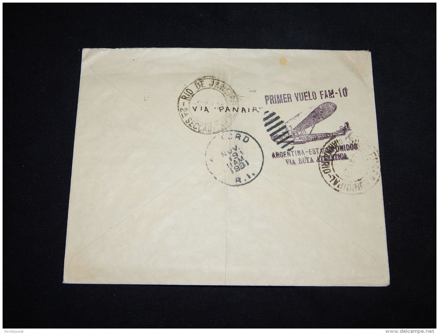 Argentina 1931 Air Mail Cover To Brazil__(L-3763) - Poste Aérienne