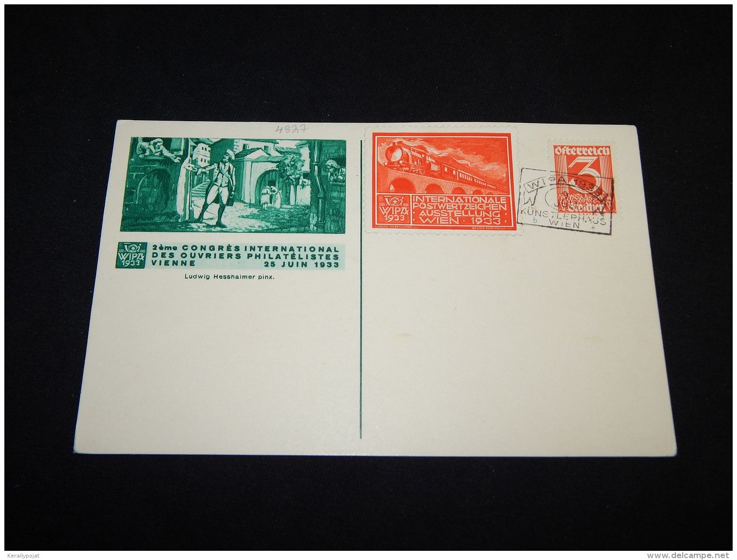 Austria 1933 Wipa Vignetter On Stationery Card__(L-4827) - Sonstige & Ohne Zuordnung