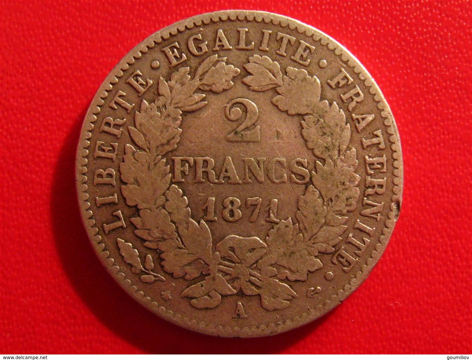 2 Francs Cérès 1871 A - Avec Légende 2827 - 1870-1871 Governo Di Difesa Nazionale