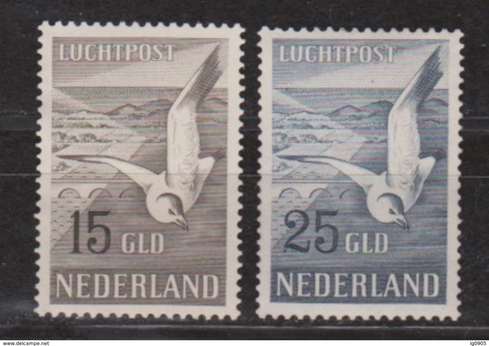 NVPH Nederland Netherlands Pays Bas Niederlande Holanda  Luchtpost 12-13 MNH ; Meeuw Gull Mouette Gaviota Mowe - Luchtpost