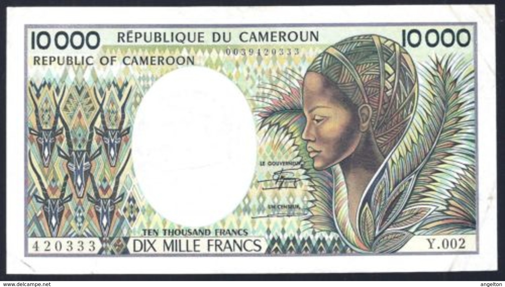 CAMEROUN, 10000 FRANCS Type 1984 XF - Other - Africa