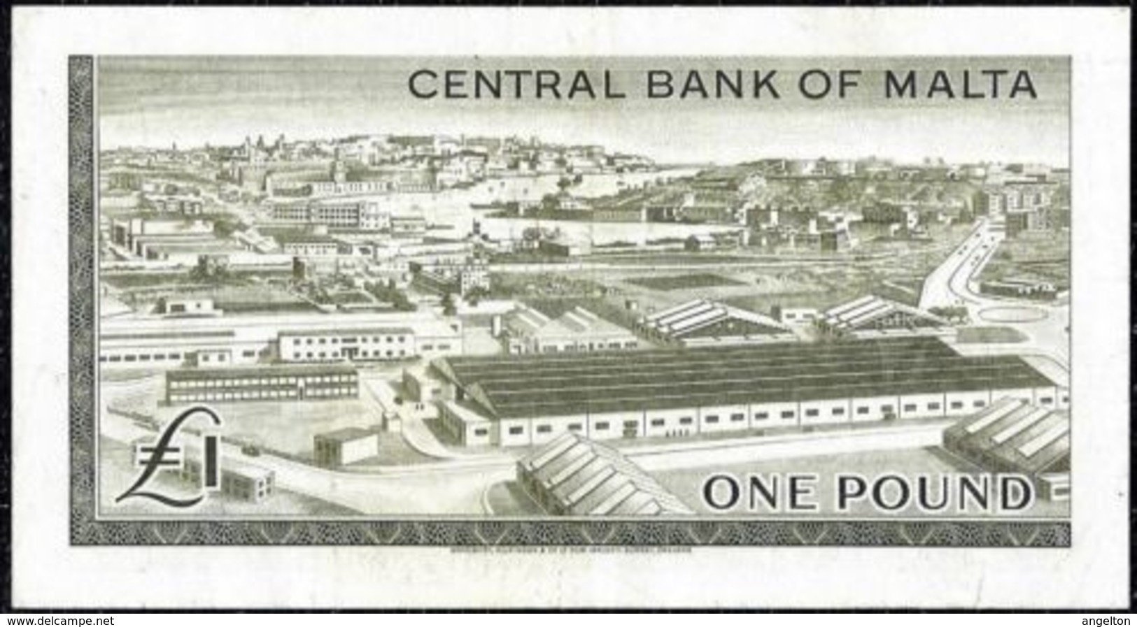 Malta, 1 Pound Type 1967 XF QEII Banknote - Malta