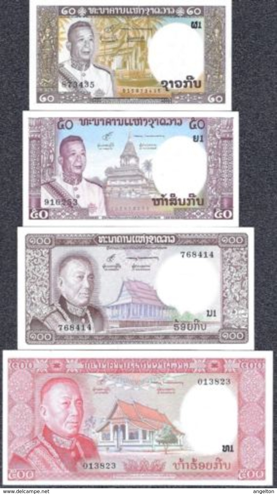 Du Laos, 1 - 500 Kip Type 1962-1975 UNC - Laos