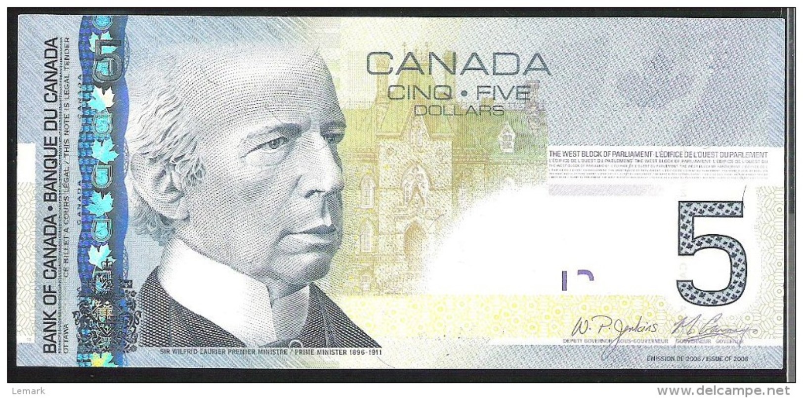 Canada 5 Dollar 2010 P101Ad UNC - Canada