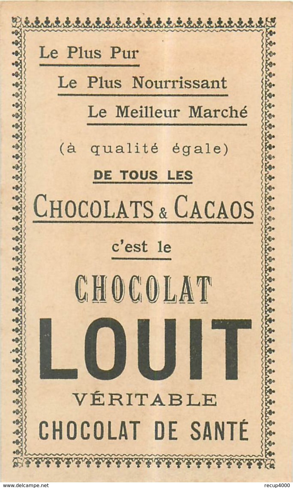 CHROMOS Chromo Chocolat LOUIT Militaria Artillerie De Montagne En Colonne Dans Les Alpes     2 Scans - Louit