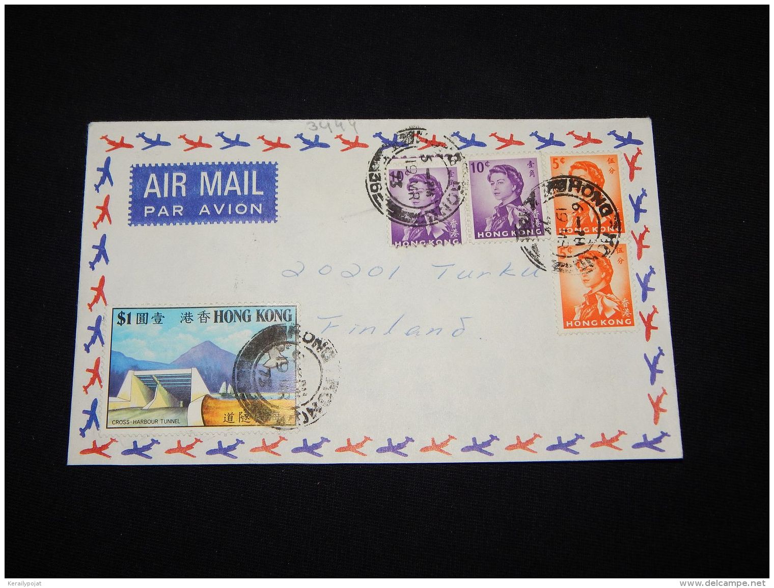 Hong Kong 1973 Air Mail Cover To Finland__(L-3444) - Covers & Documents