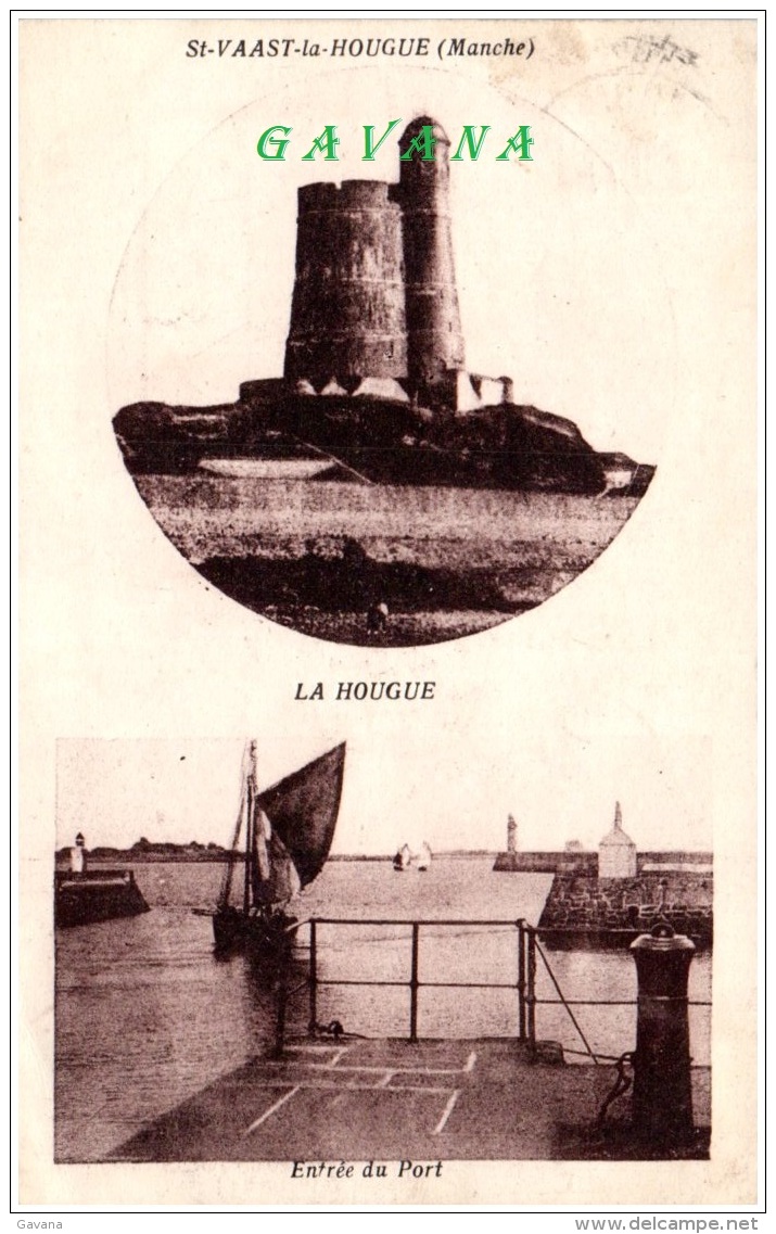 50 SAINT-VAAST-la-HOUGUE - La Hougue - Entrée Du Port - Andere & Zonder Classificatie