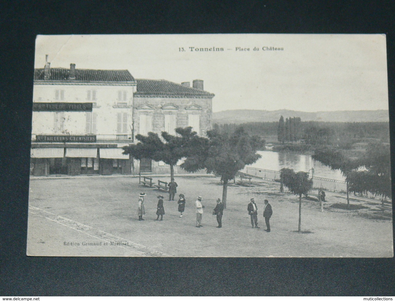 TONNEINS   1910  PLACE DU CHATEAU     CIRC  EDIT - Tonneins