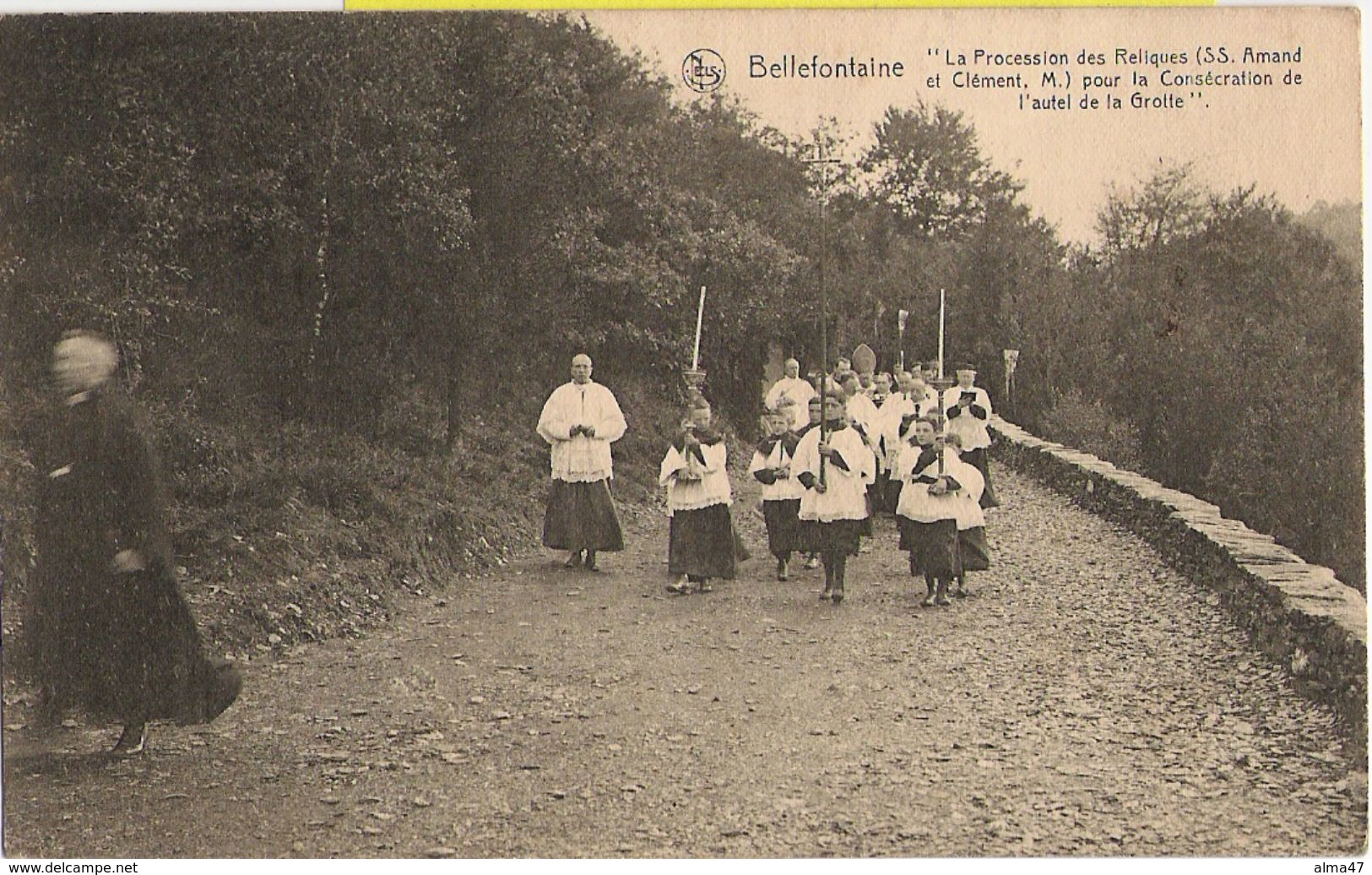 Bellefontaine (Bièvre) - Procession Des Reliques, Consécration Hôtel Grotte  - Pas Circulé - Ern Thill - Bièvre