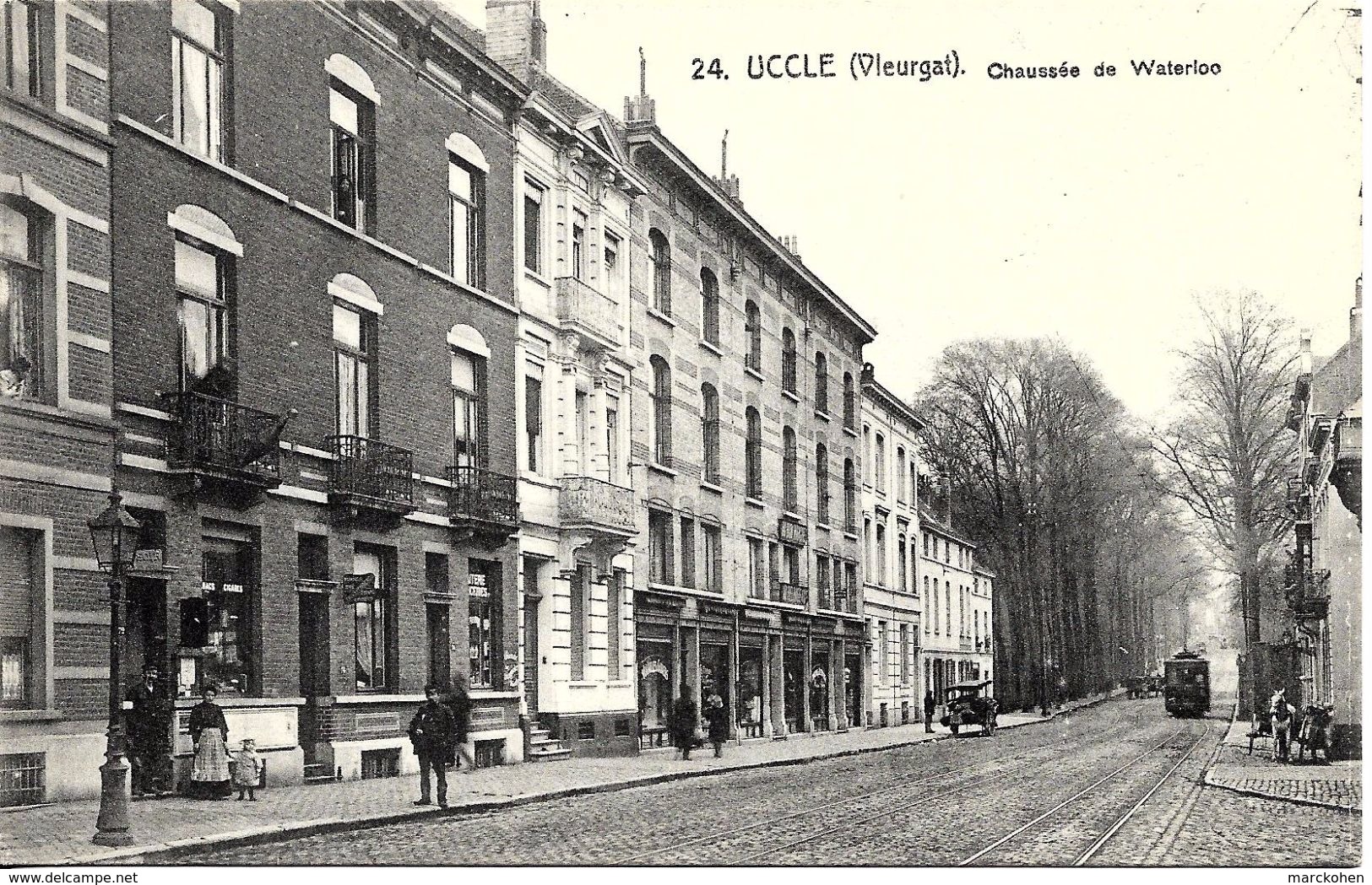 BRUXELLES (1180) : Tram électrique Chée De Waterloo, Au Niveau Du Bois De La Cambre Et De Vleurgat. Belle Animation. CPA - Trasporto Pubblico Stradale