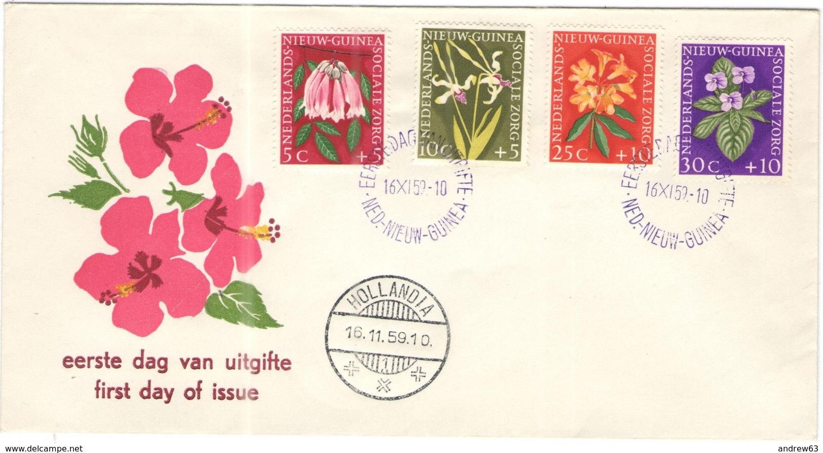 Nederlands Nieuw Guinea - 1959 - Sociale Zorg - FDC - Netherlands New Guinea