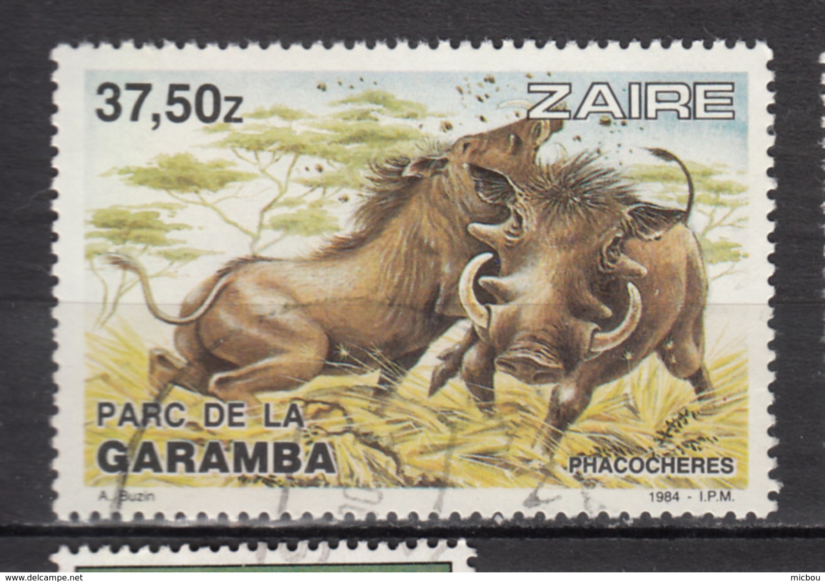 ##18, Zaire, 1983, Sc 1136, Phacochère, Warthog, Sanglier, Boar, Cochon, Pig, Parc De La Garamba - Oblitérés