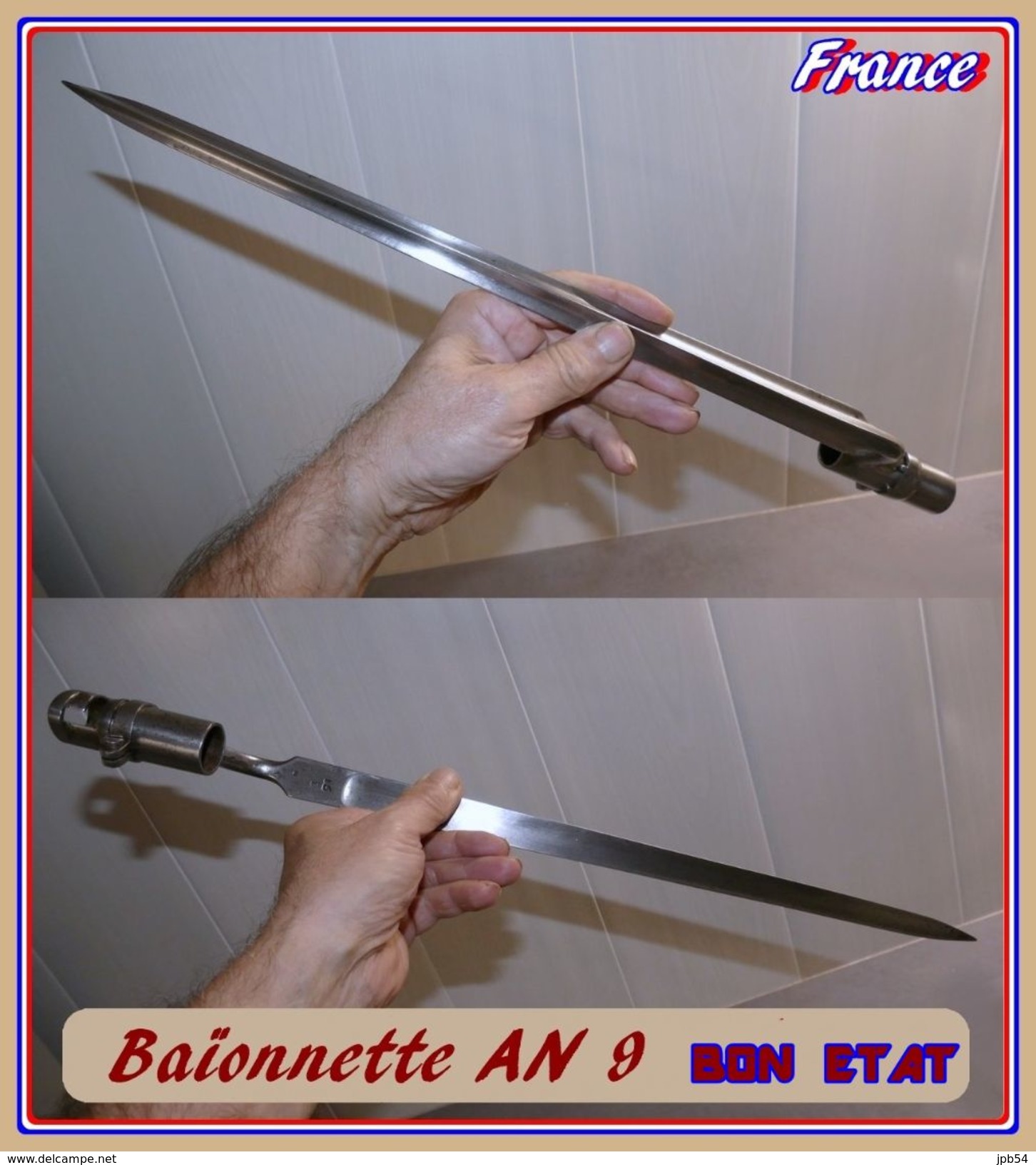 BELLE BAIONNETTE   AN 9    FRANCE   BON ETAT - Armes Blanches