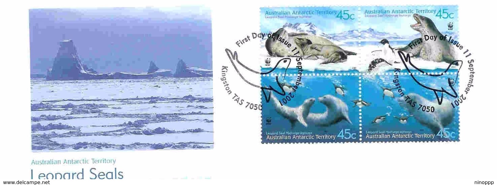 Australian Antarctic Territory 2001 Leopard Seals FDC - FDC