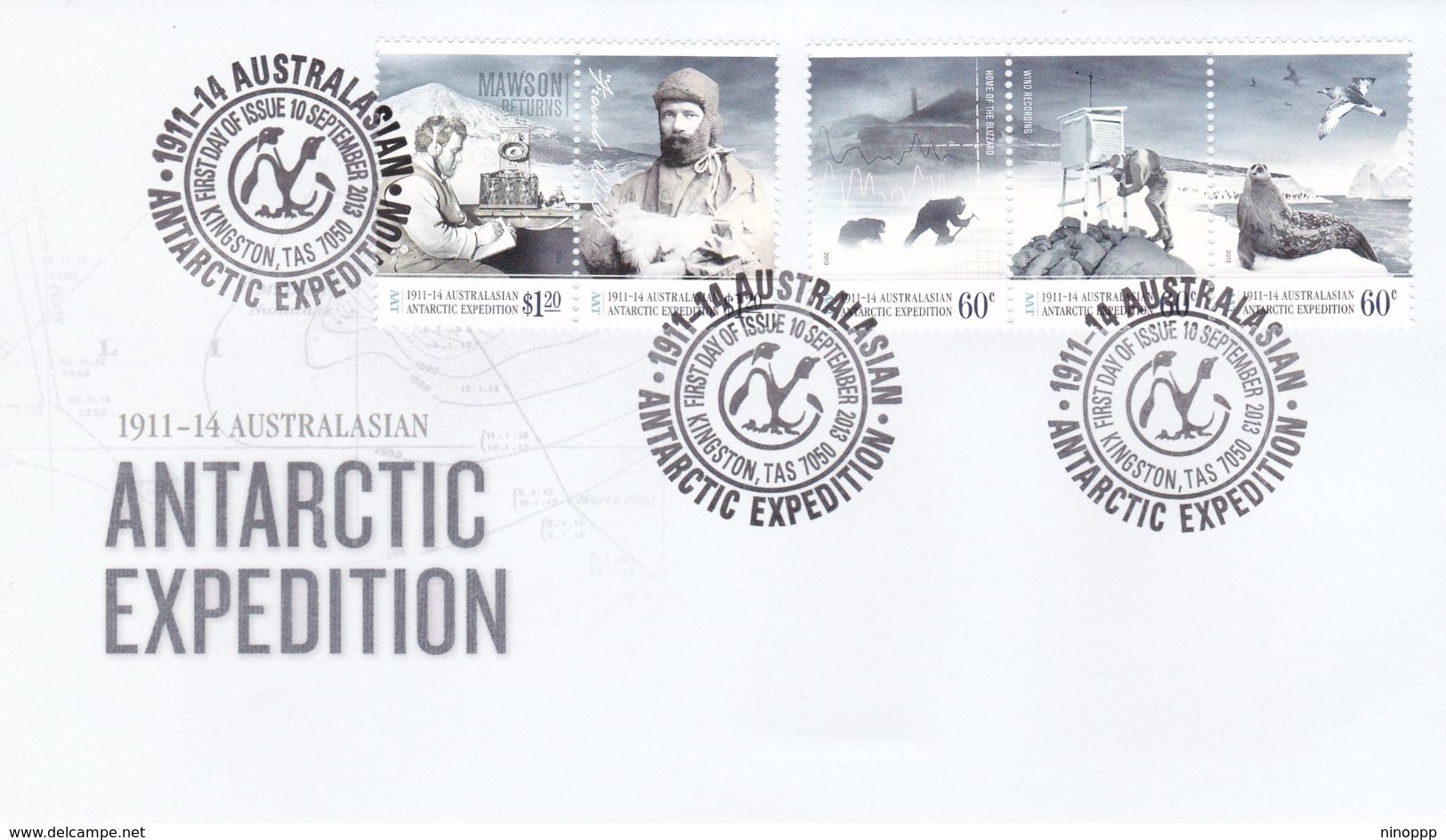 Australian Antarctic Territory 2013 Antarctic Expedition, Disaster And Isolation, FDC - FDC