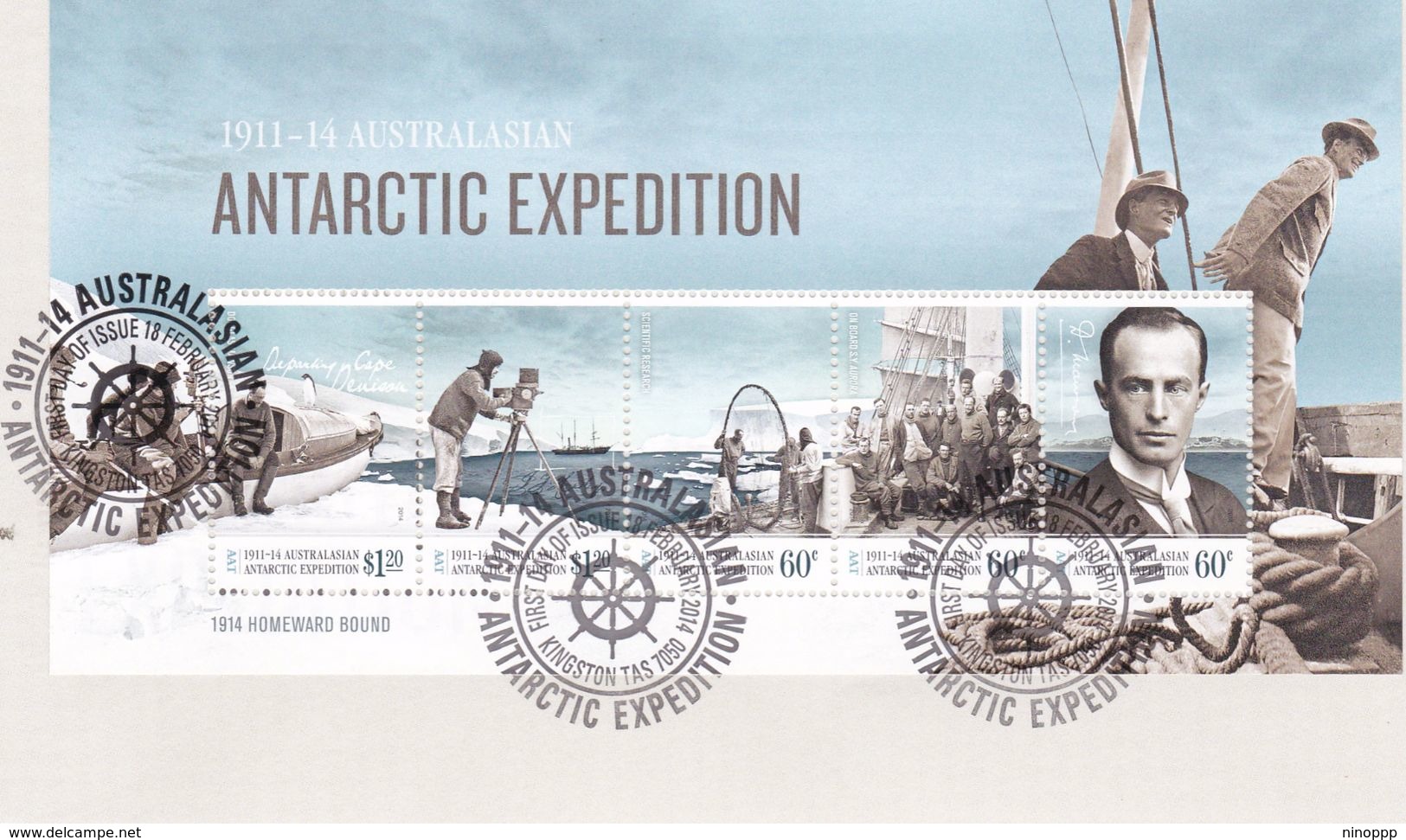 Australian Antarctic Territory 2014 Antarctic Expedition, Homeward Bound, Miniature Sheet FDC - FDC