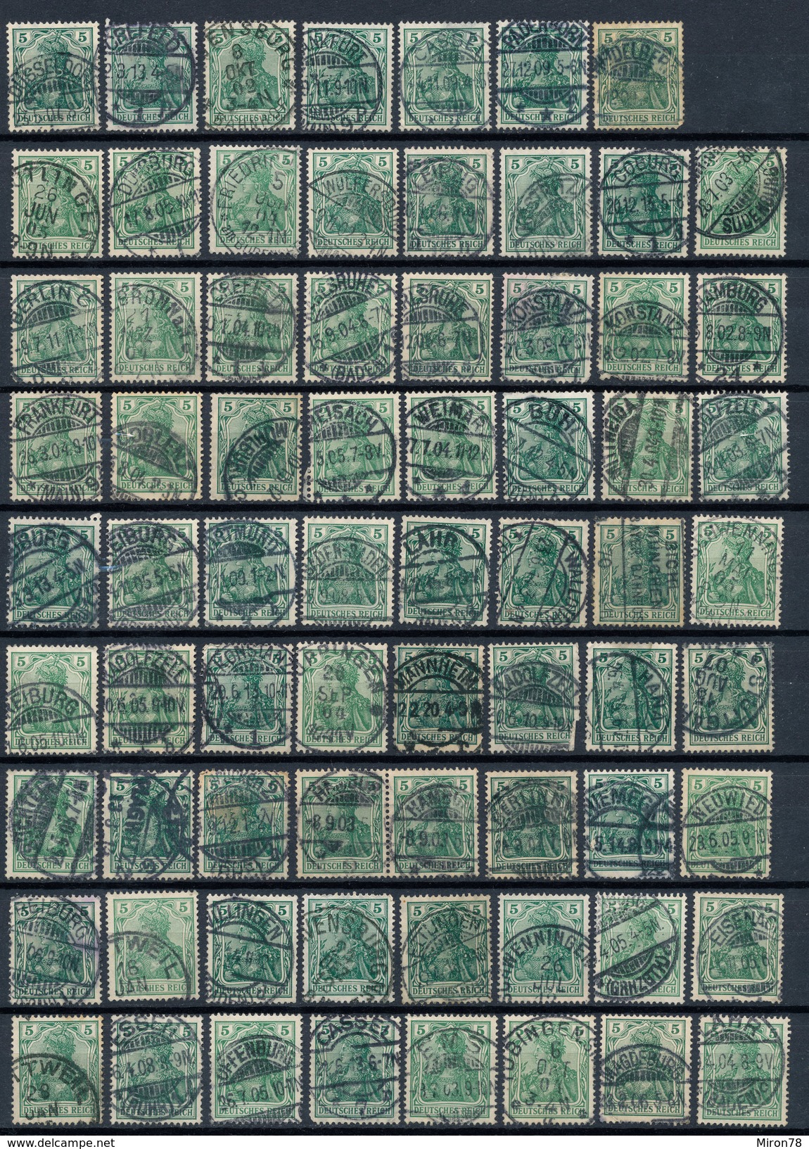 Stamps Germany 1902-1916? Fancy Cancel Used Lot#8 - Used Stamps