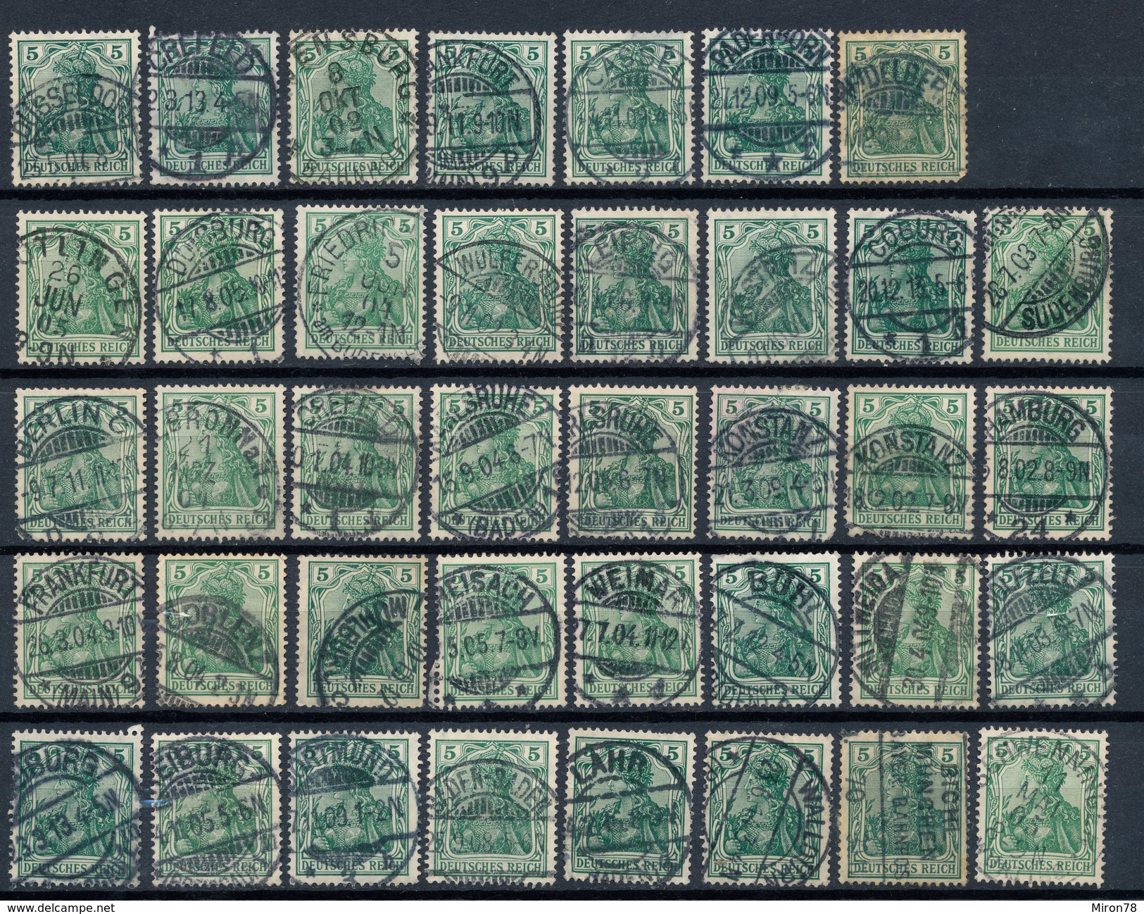 Stamps Germany 1902-1916? Fancy Cancel Used Lot#8 - Used Stamps