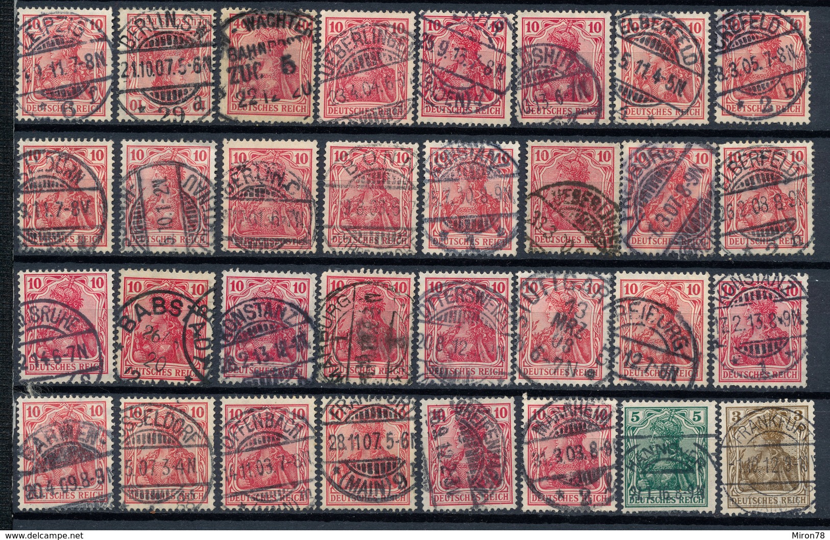 Stamps Germany 1902-1916? Fancy Cancel Used Lot#10 - Used Stamps