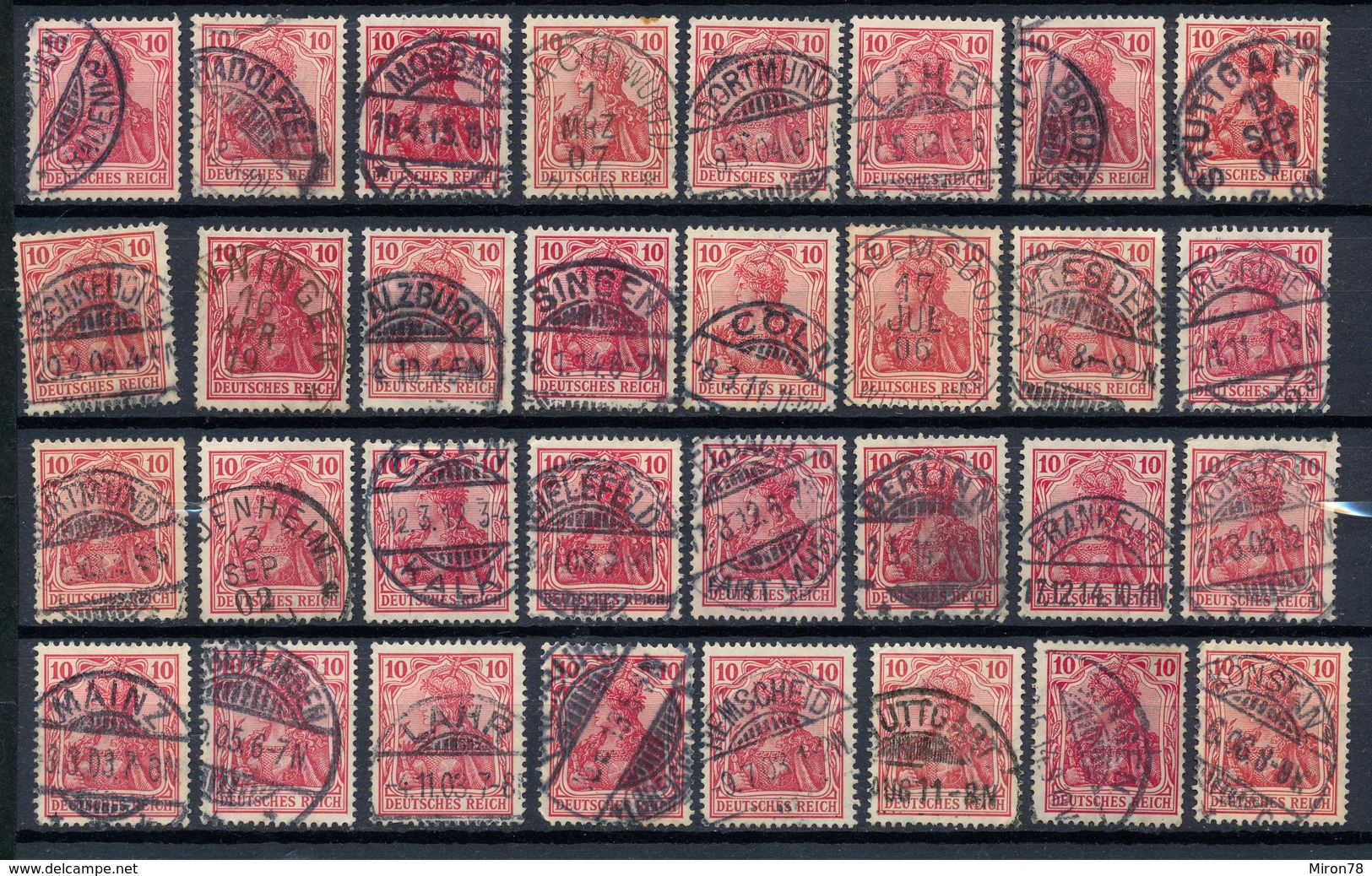 Stamps Germany 1902-1916? Fancy Cancel Used Lot#11 - Used Stamps