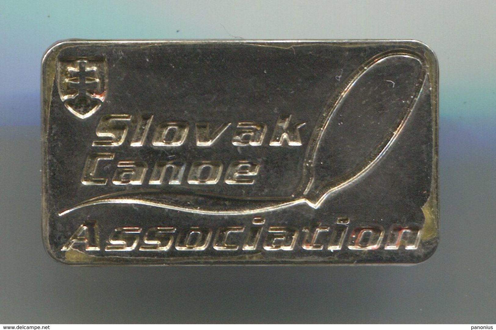 Rowing, Rudern, Canu, Kayak - FEDERATION SLOVAKIA, Vintage Pin, Badge, Abzeichen - Roeisport