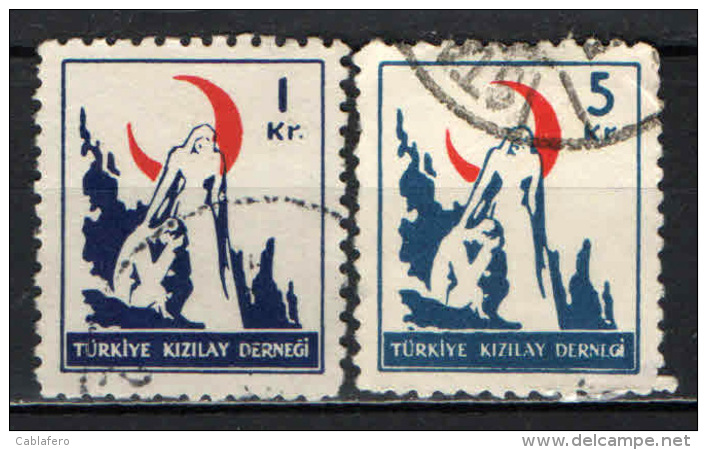 TURCHIA -  1948 - Nurse Offering Encouragement - USATI - Timbres De Bienfaisance