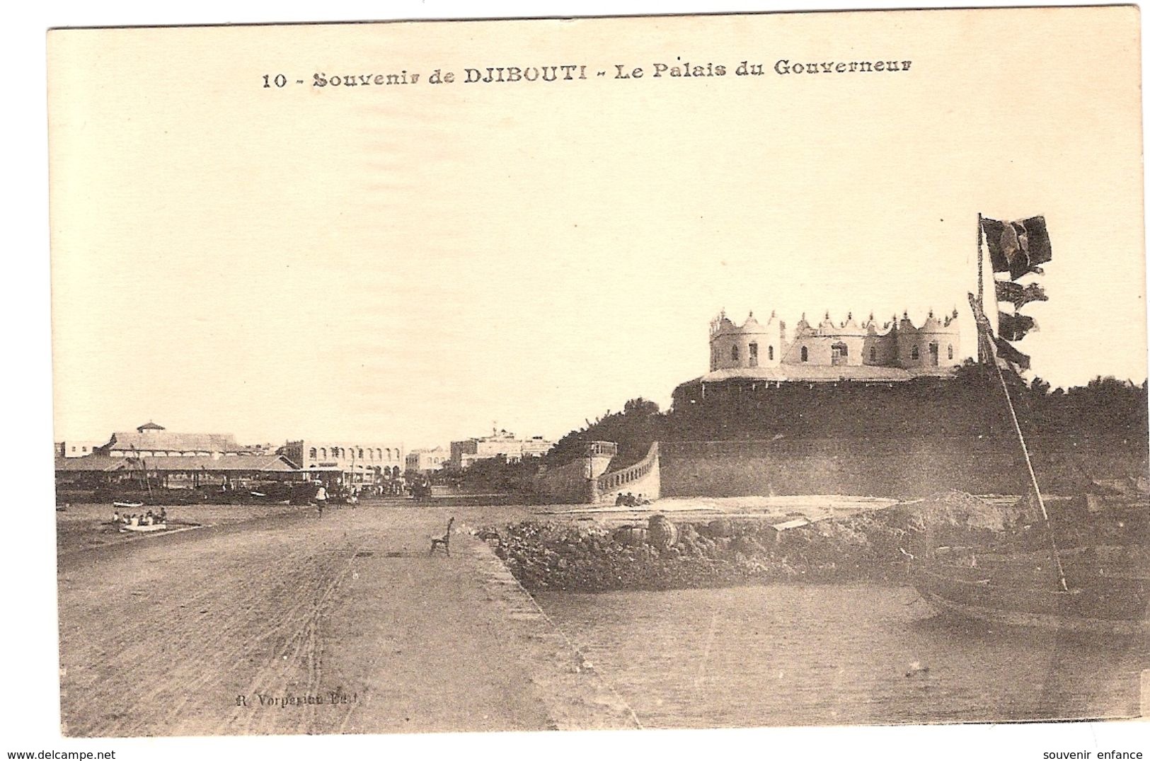 CPA Souvenir De Djibouti Le Palais Du Gouverneur Afrique - Gibuti