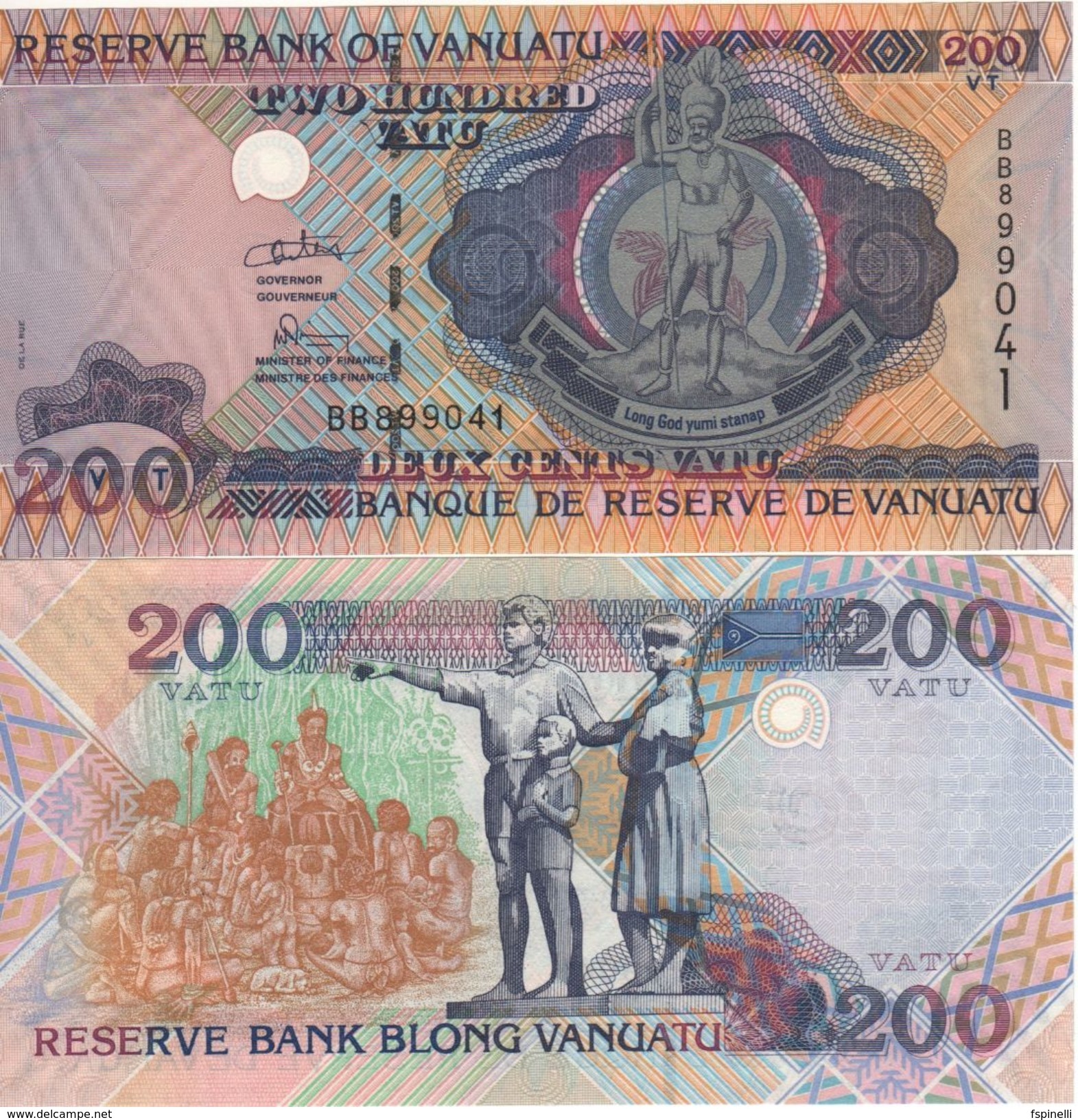 VANUATU   200 Vatu   ( De La Rue 2007)  PNL    2007    UNC - Vanuatu