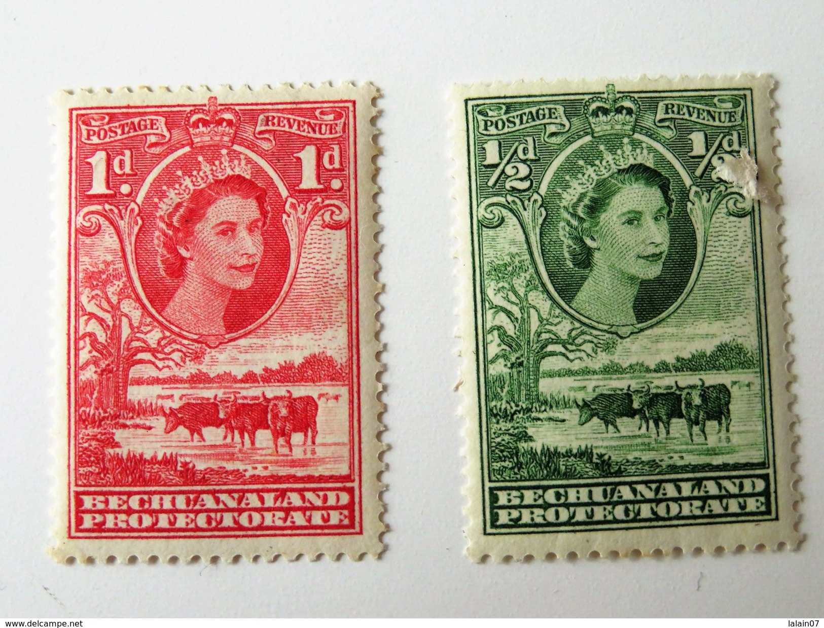 2 Stamps BECHUANALAND PROTECTORATE, Not Used - 1885-1964 Bechuanaland Protectorate