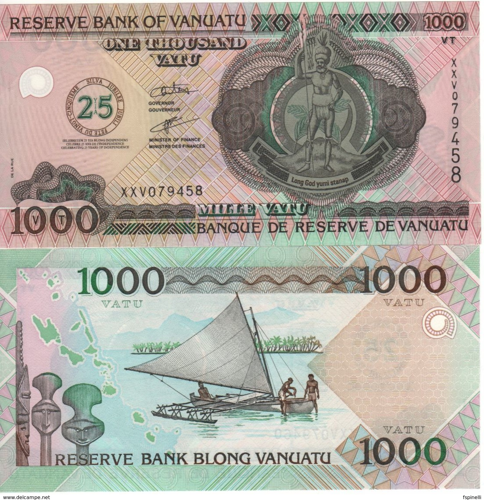 VANUATU   1'000 Vatu   Commemorative  Issue  ( De La Rue 2006)  P11      UNC - Vanuatu