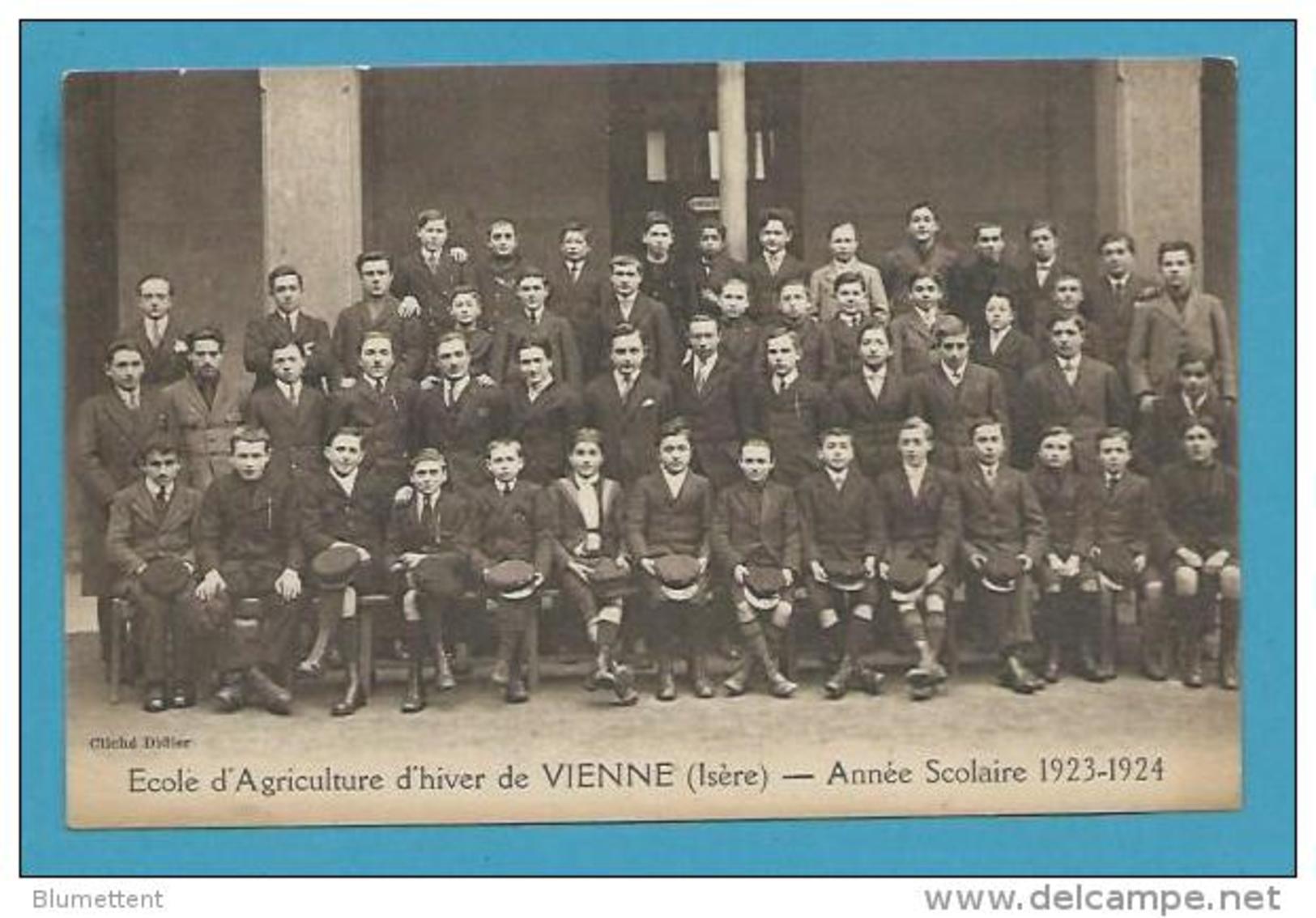 CPSM - Année Scolaire 1923-1924  Ecole D'Agriculture D'hiver De VIENNE 38 - Vienne