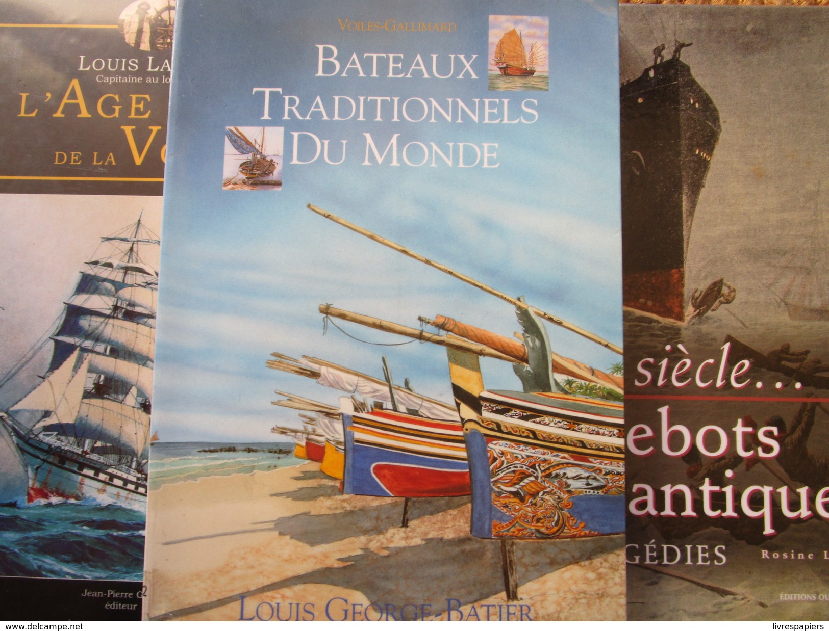 Marine  Paquebots Lot 3 Livres Lacroix Paquebots Et Traditions Monde Illustrations  Voir Photos - Lots De Plusieurs Livres