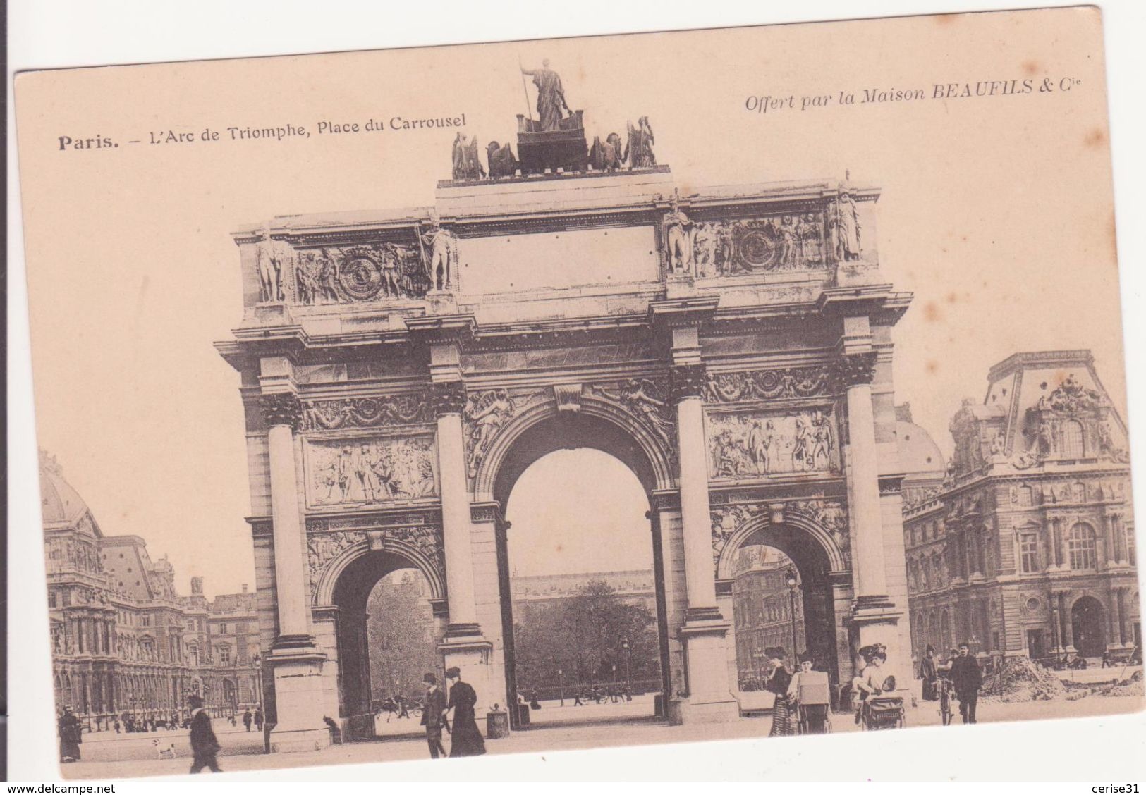 CPA - PARIS - L'arc De Triomphe, Place Du Carrousel - Arc De Triomphe