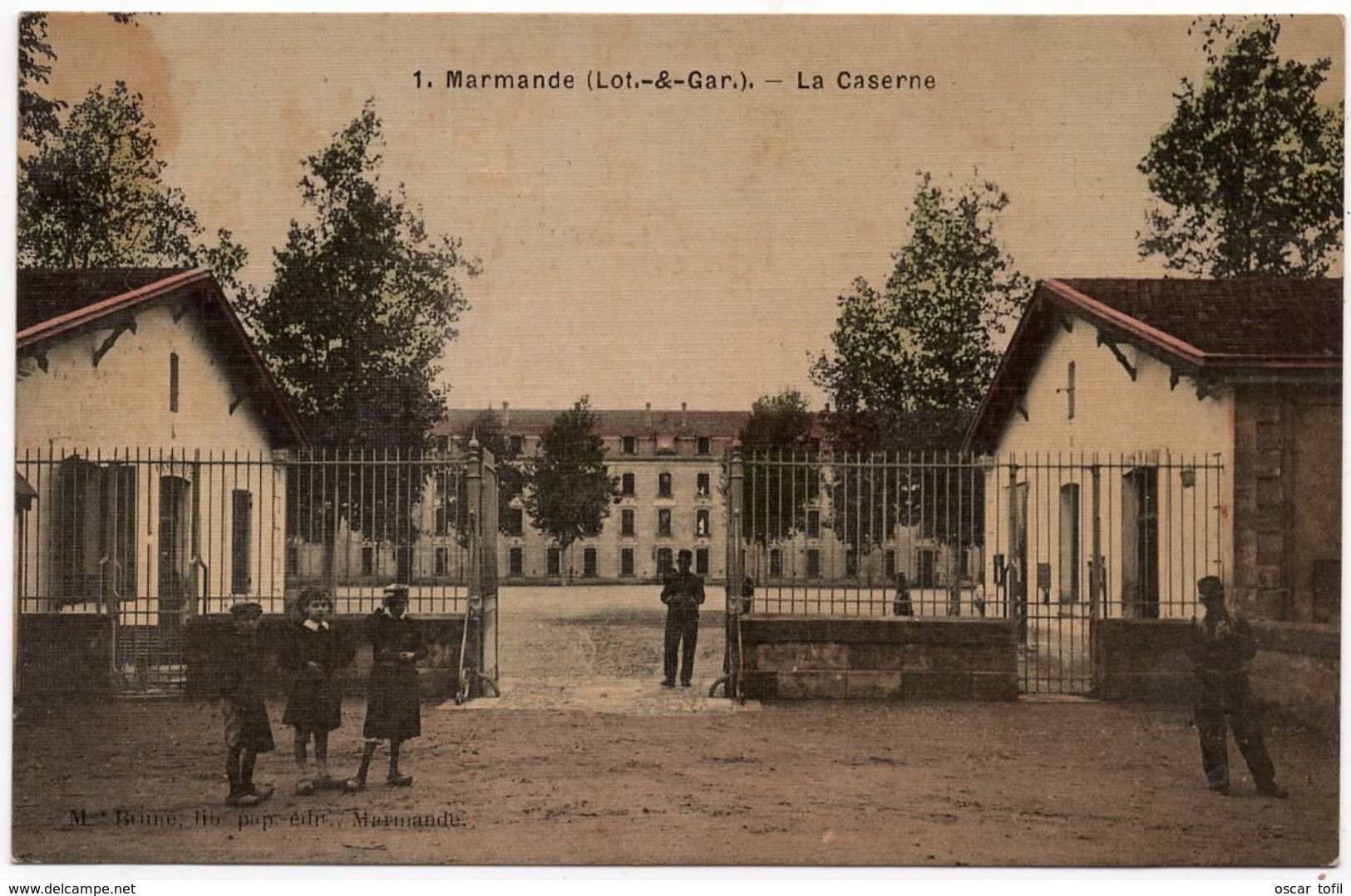 Marmande : La Caserne (Editeur Brune, N°1) - Marmande